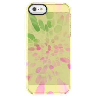 pink green and yellow tie dye clear iPhone SE/5/5s case