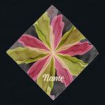 Pink Green Anthracite Fantasy Flower Fractal Pet Bandana<br><div class="desc">A colorful fantasy flower.
Design for your dog bandana and more.</div>