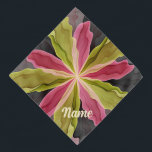 Pink Green Anthracite Fantasy Flower Fractal Pet Bandana<br><div class="desc">A colorful fantasy flower.
Design for your dog bandana and more.</div>
