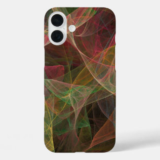 Pink, Green & Black Fractal -adjusts for all cases