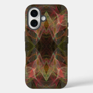 Pink, Green & Black Fractal -adjusts for all cases