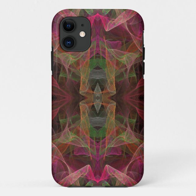 Pink Green & Black iPhone 5 Case-Mate Barely There Case (Back)