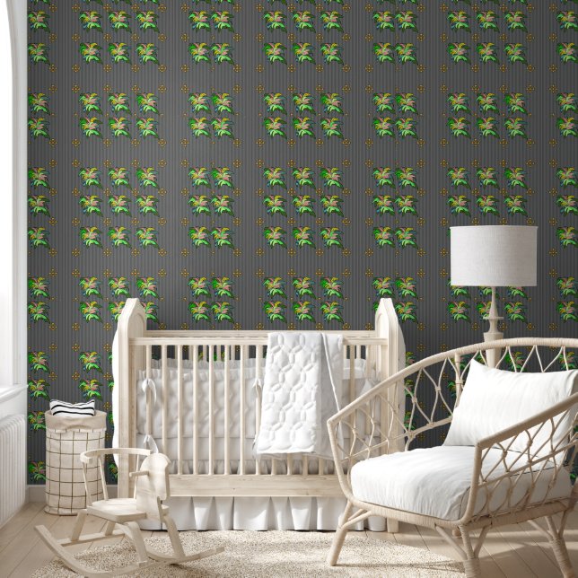 Pink Green Blossoms Wallpaper (Kids)