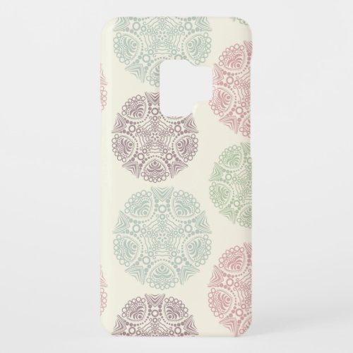 Pink green blue pastel color mandala pattern Case_Mate samsung galaxy s9 case