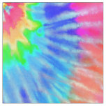 Pink, Green &amp; Blue Psychedelic Tie Dye Groovy Fabric