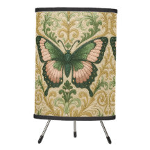 Pink & Green Butterfly Lamp