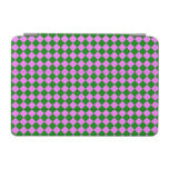 Pink Green Checker Diamond Pattern iPad Mini Cover