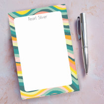 Pink Green CUSTOM Chic Monogram Personalized  Post-it Notes