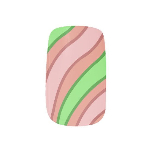 Pink & Green Easter Egg Fingernail Decal
