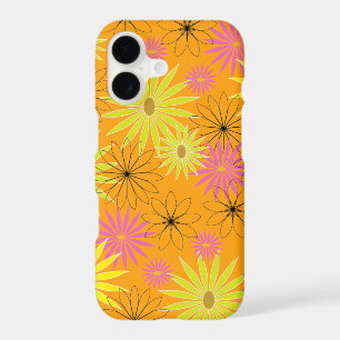 Pink & Green Floral Pattern iPhone 17 Case