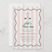 Pink + Green Golf 30th Birthday Party