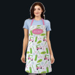 Pink & Green Golf Personalized Apron<br><div class="desc">PreppyPrint.com - Hit the links! Add your personalized touch to this apron. Click "edit design" to change the font,  image size,  etc. Transfer this design onto the products of your choice too! Please visit my designer store,  PreppyPrint.com,  for coordinating items.</div>