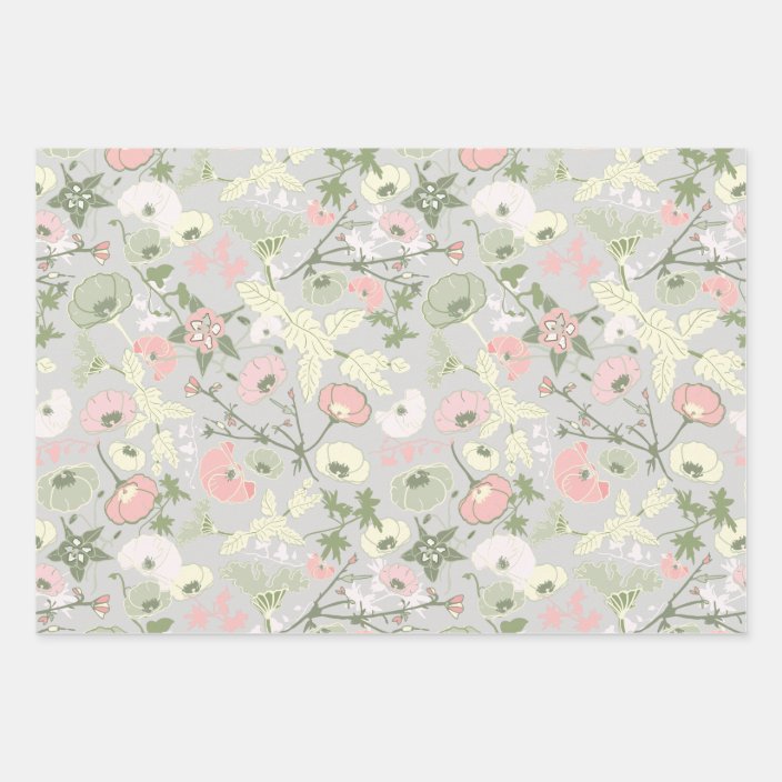 floral wrapping paper