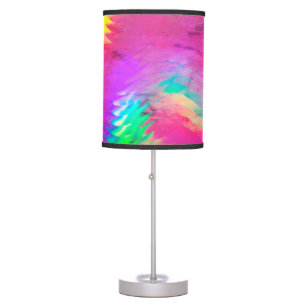 Pink & Green Holographic Table Lamp