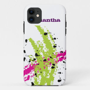 Pink Green iPhone 5 Mate Barely There™ Case