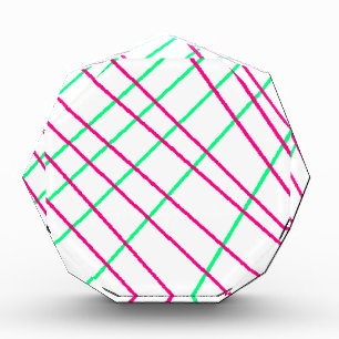 Pink Green Lines, Kids Art, Geometry Painting Award