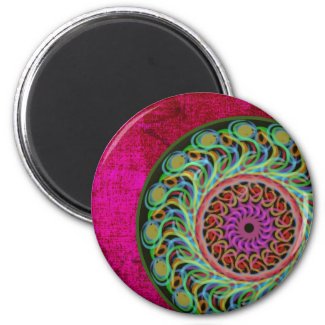 Pink & Green Mandala Magnet