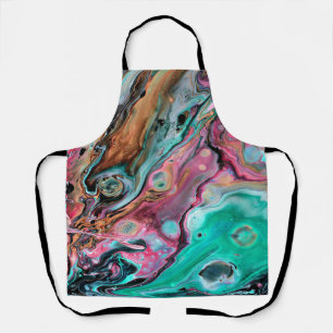 Pink & Green marble  Apron