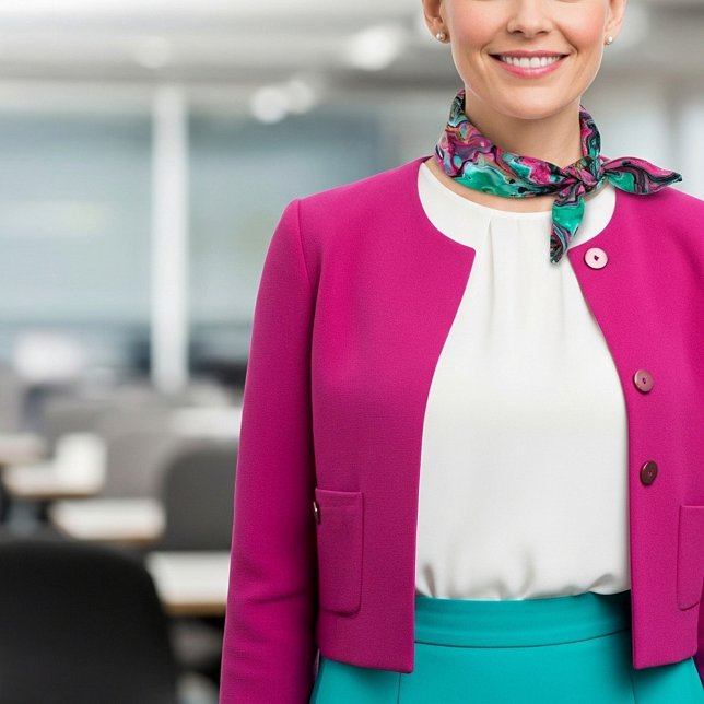 Pink & Green marble  Bandana (Creator Uploaded)