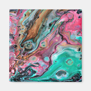 Pink & Green marble Magnet