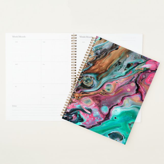 Pink & Green marble  Planner (Display)