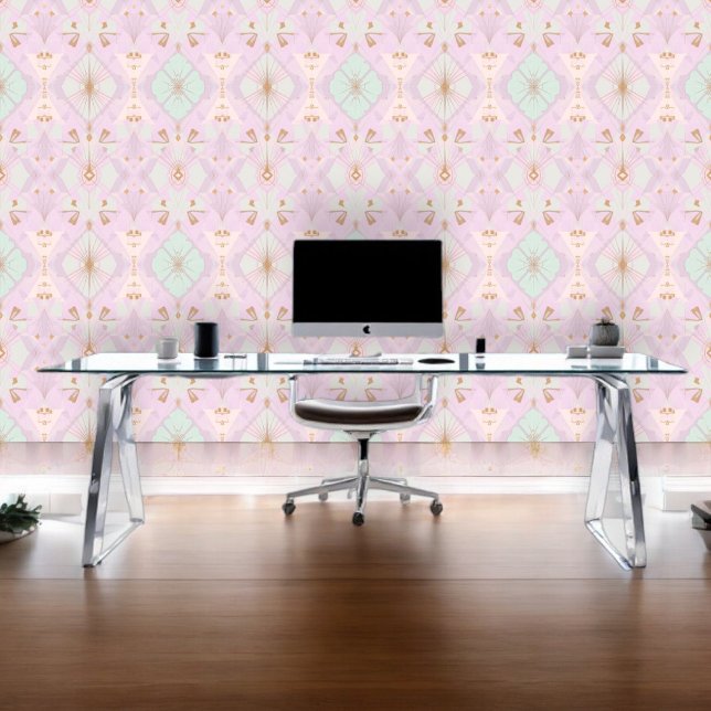  Pink & Green Mosaic Design  Wallpaper (Creator Uploaded)