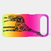 Pink & Green Neon Giraffe Case-Mate iPhone Case (Back (Horizontal))