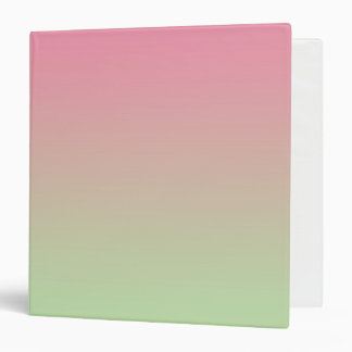 Pink & Green Ombre Binder