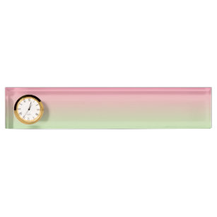 Pink & Green Ombre Desk Name Plate
