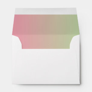 Pink & Green Ombre Envelope