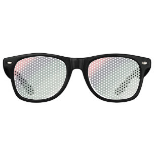 Pink Green Ombre Gradient Blur Abstract Design Retro Sunglasses