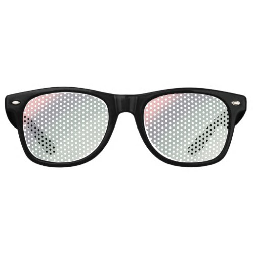 Pink Green Ombre Gradient Blur Abstract Design Retro Sunglasses