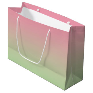 Pink & Green Ombre Large Gift Bag