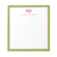 Pink Green Personalized Name Fun Pickleball