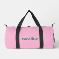 Pink Green Personalized Name Preppy Bridesmaid