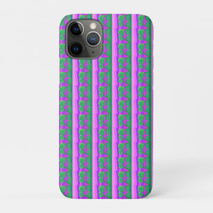 Pink Green Purple iPhone / iPad case
