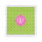 Pink + Green Quatrefoil Monogram