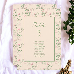 Pink Green Retro Y2K 70s Flower Pattern Invitation