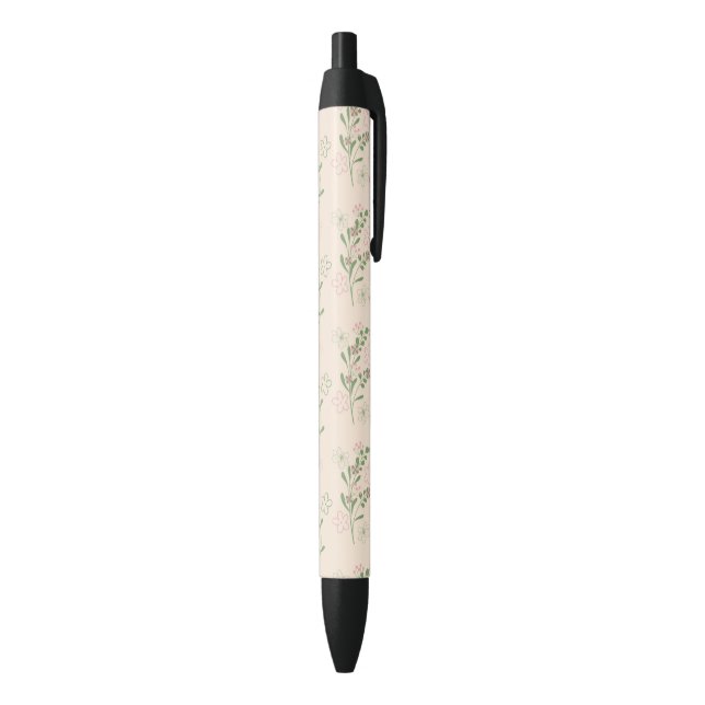 Pink Green Retro Y2K 70s Flower Pattern Pen (Bottom (Vertical))