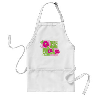 Pink Green Square Apron
