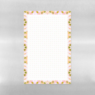 Pink Green Star Dot Grid Bullet Journal Planner Magnetic Dry Erase Sheet