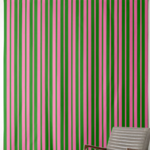Pink Green Stylish Stripes Pattern Design  Fabric