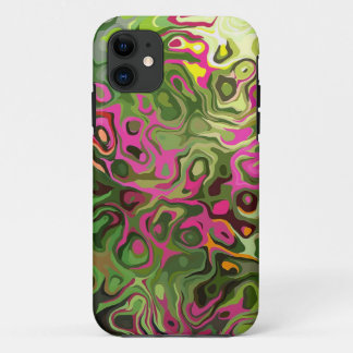 Pink Green Swirls Barely There Case for iPhone 5