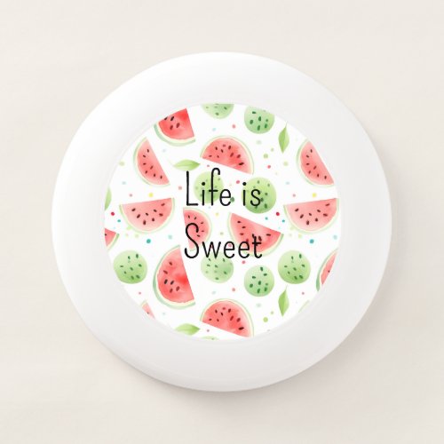 Pink Green Watermelon Fruit Wham-O Frisbee