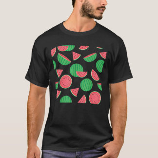 Pink Green Watermelon Funny Summer Melon Fruit Gif T-Shirt