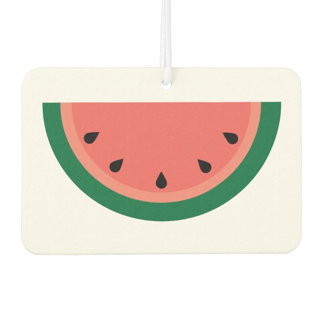 Pink Green Watermelon Slice with Seeds Air Freshener (Front)