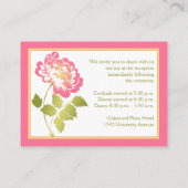 Pink, Green, Yellow, White Peony Enclosure Card (Back)