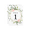 Pink greenery gold elegant 5"x7" table numbers