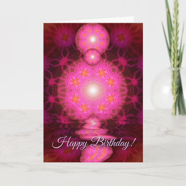Pink Greeting Card (Front)