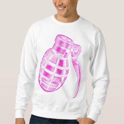 Pink grenade sweatshirt